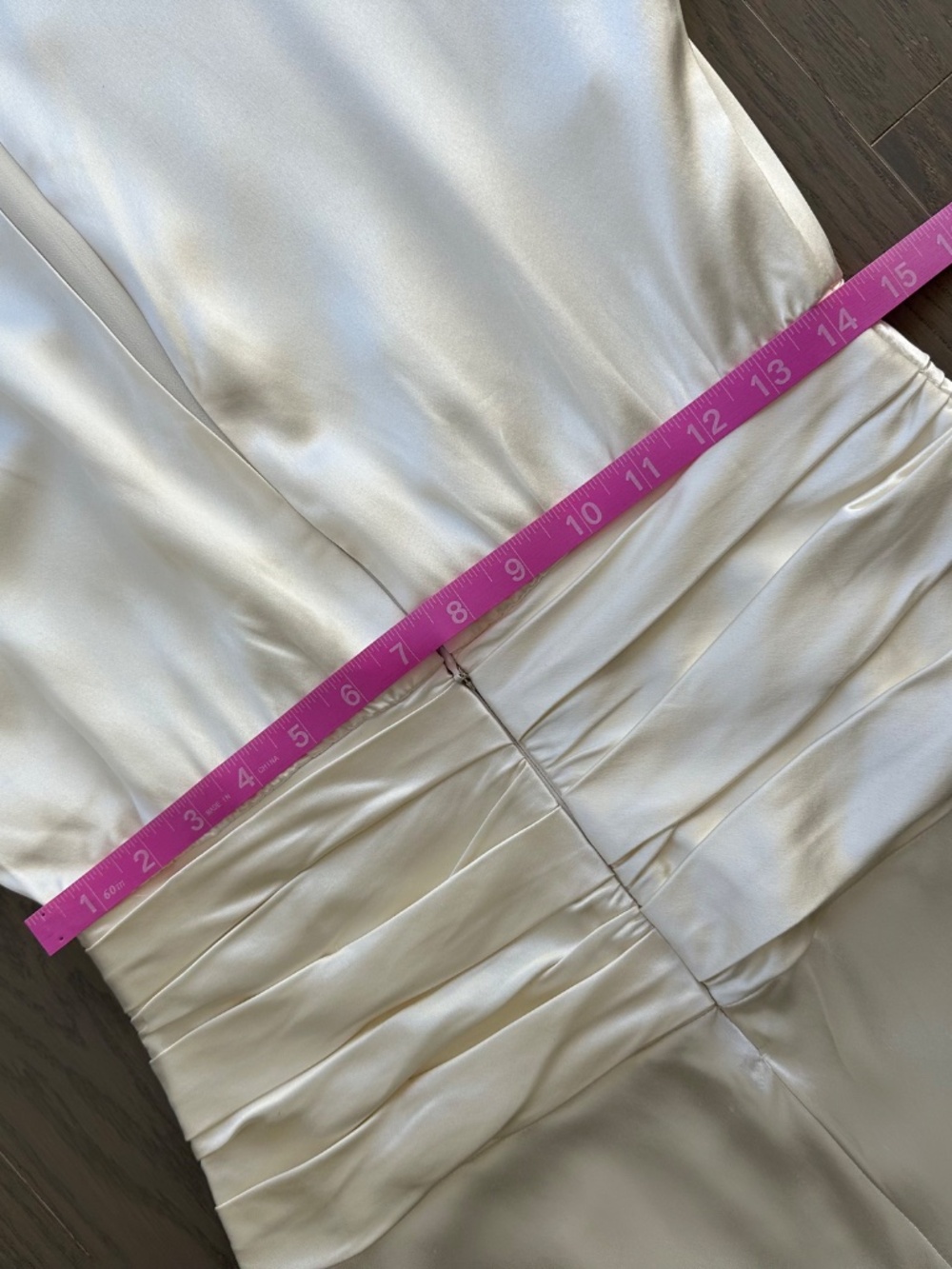 Reformation ESMEE White Ivory Silk Maxi Dress Wedding Long Sleeve with Tags - 4 - Picture 12 of 15